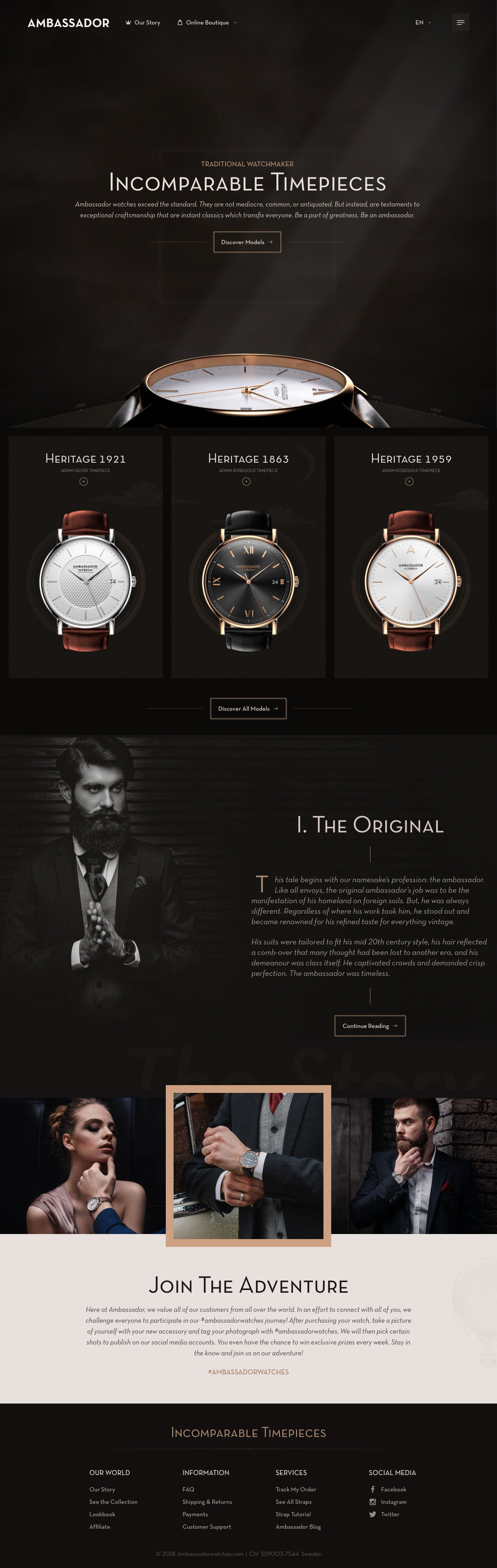 手表品牌网站设计成这样，你一定也会想拥有一款