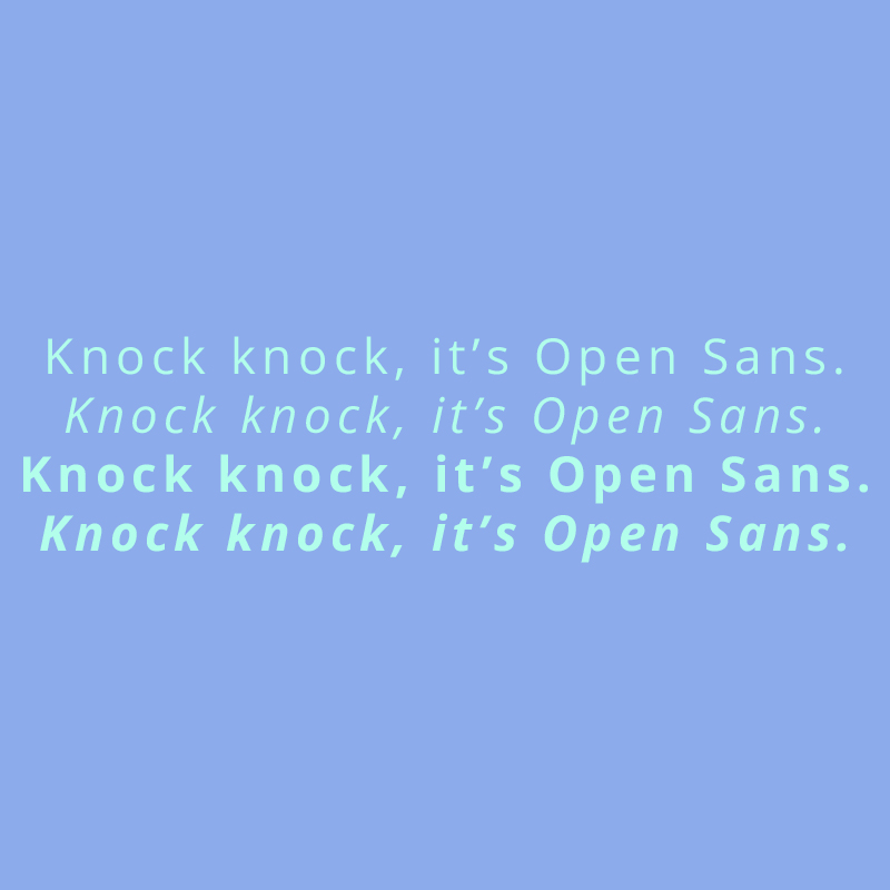 open sans